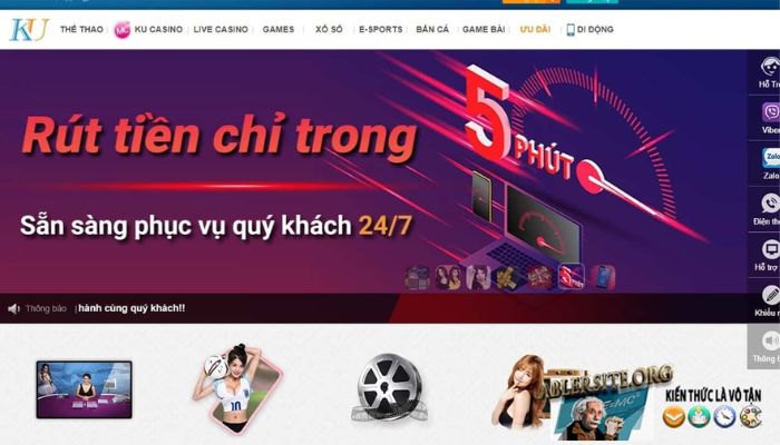 Nhà cái cá cược Kubet là địa chỉ chơi game uy tín chất lượng