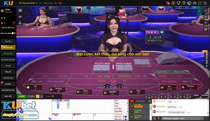 Cá cược live casino đầy sức hút của top nhà cái Kubet